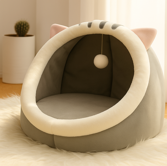 Deep Sleep Cat Bed Cartoon Pet Bed Foldable Removable Washable Pet Sleeping Bed for Small Dog Mat Bag Cave Cats Bed