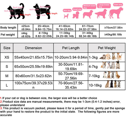 Breathable Spring Summer Cooling Large Dog Bed Ati-Slip Cat Bed with Pillow Ice Silk Fabric Dog Bed for Small Dog Cushion Pet