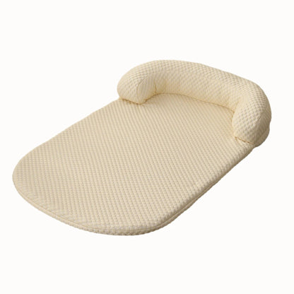 Breathable Spring Summer Cooling Large Dog Bed Ati-Slip Cat Bed with Pillow Ice Silk Fabric Dog Bed for Small Dog Cushion Pet